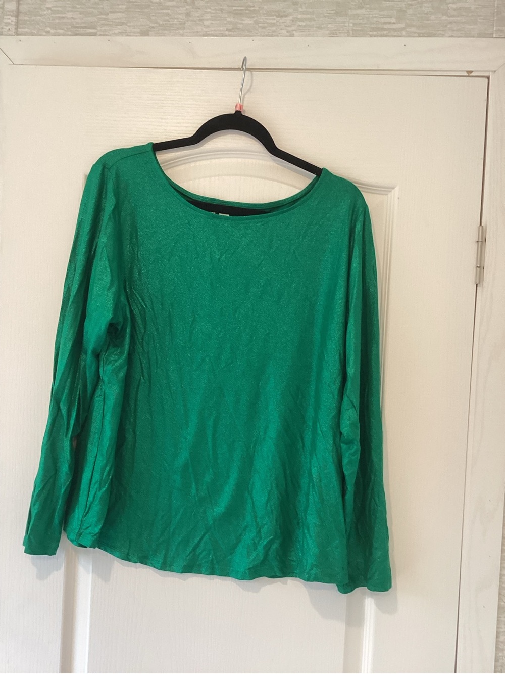 Cato Emerald Green Long-Sleeve Scoop Neck Top 18/20W BNWT